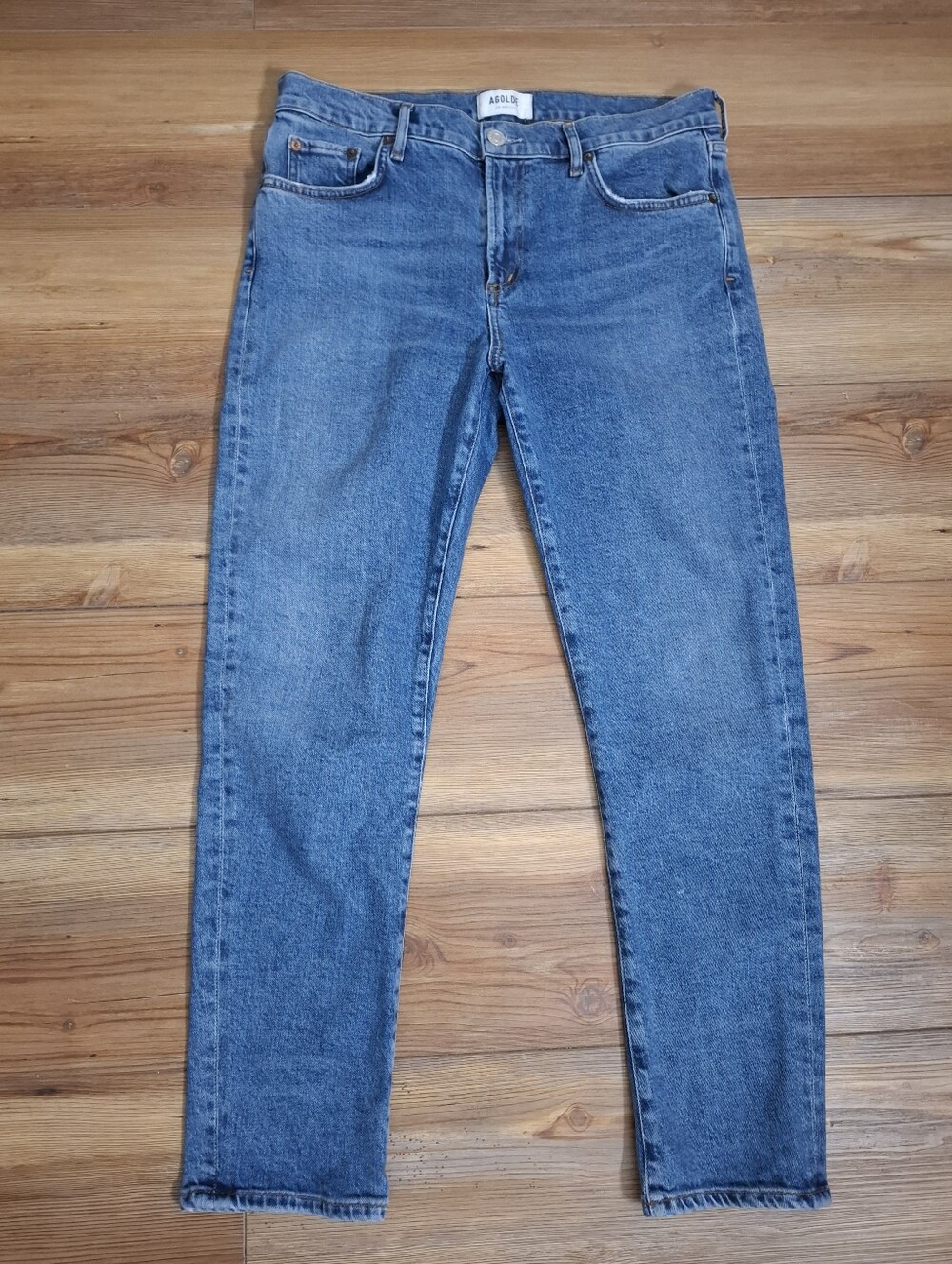 AGOLDE Toni High-Rise Slim Straight Jeans Women's 29 Blue
